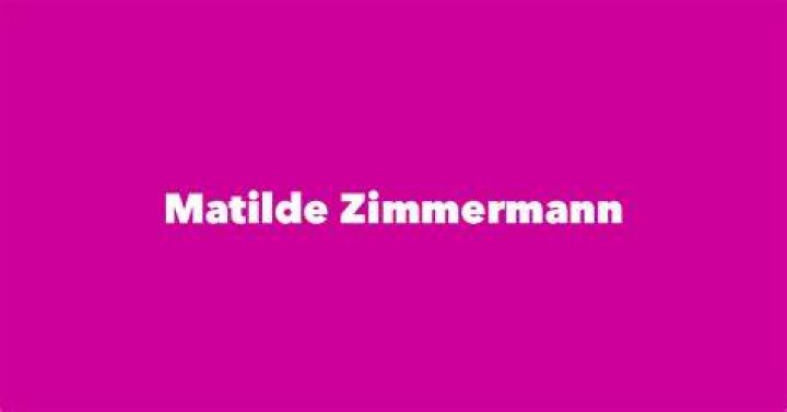 Matilde Zimmermann